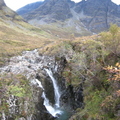 Waterfalls, Bla Bheinn behind
