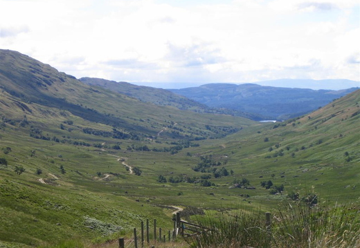 Back down the Glen, Finglas Reservior in the distance