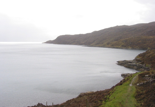 Entertaining cliff edge track