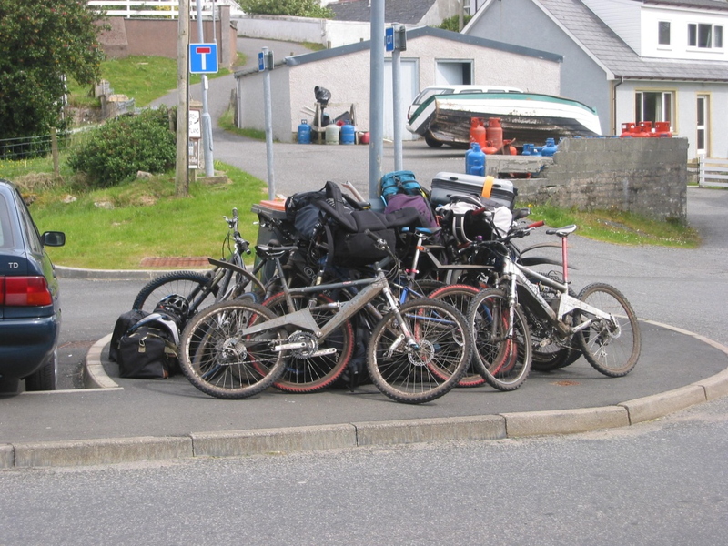 Bikes and kit bound for Skye