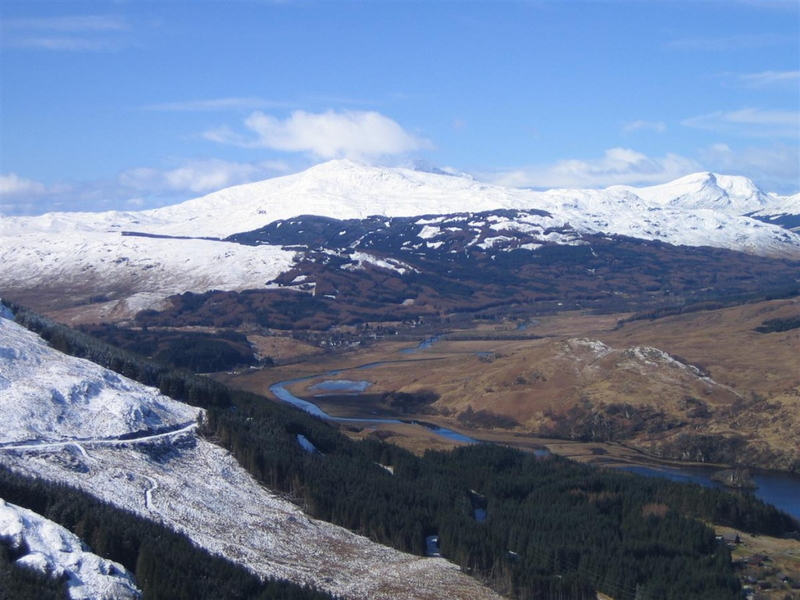 Looking up valley towards Tyndrum