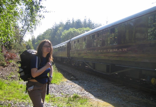 Train Spotter we caught with her notepad!