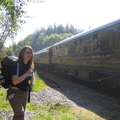 Train Spotter we caught with her notepad!