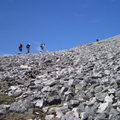 Big rocks on way to top