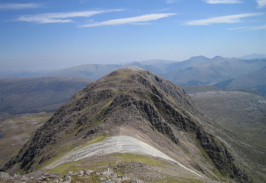 View towards summit
