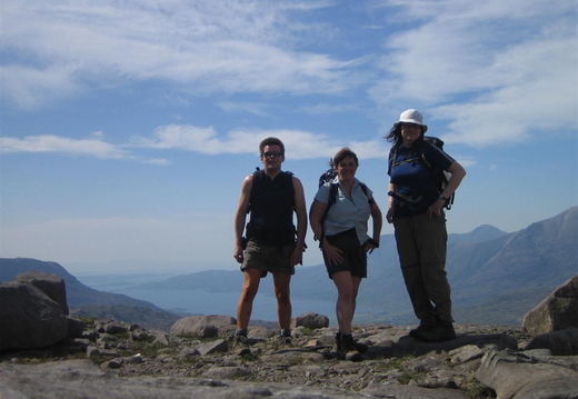 Me, Jackie and Liz (Jim and Trish took another route) From location where the deer stood in previous pic