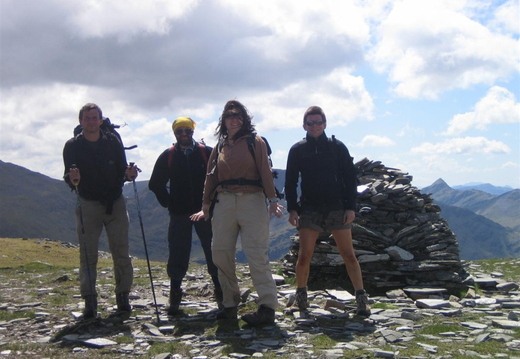 Andy, Jim, Liz (With Face) and Nigel (Sgurr Nan Ceanniachean)