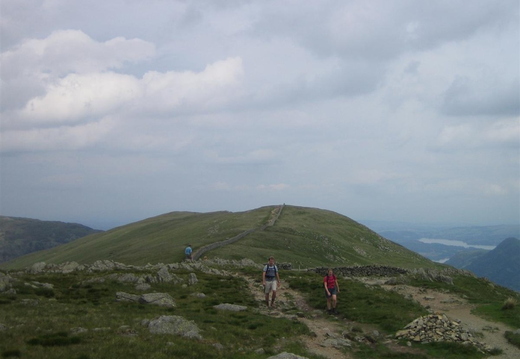 Saturday Heading up towards Striding edge