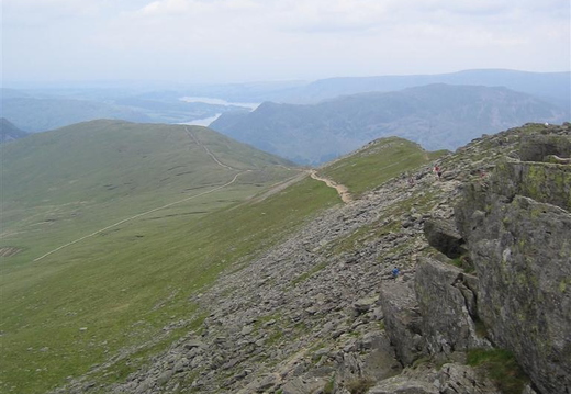 View back along ridge towards Ullswater