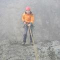 Me Abseiling  off the In-Pin (Pinched From Dave!)