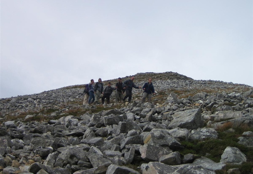 On the way back down