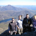 Nigel , Scott, Robert and Sandra (she was trying not to smile) at summit of Sgurr nan Eag