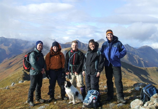 Group shot at top of Sailaig [Lucy]