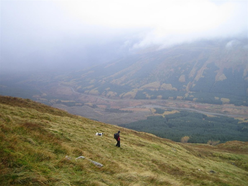 On the way down from Beinn a' Cheibh