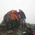 Sunday:  Lucy, Nigel, Jenny & Iain at the summit of Geal Charn