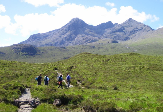 On the way up to the hills