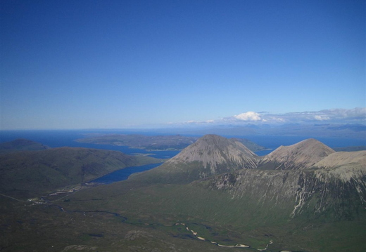 View over to Raasay, note the flat topped summit of Dun Caan in the distance