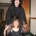 Lucy obviously enjoying having me on her shoulders! (all good, clean fun - honest!)