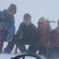 Stob Corie nan Lochan - Mo, Stu, Nigel, Scott & Holly. Weather - shocking! We started towards Bidean Nam Bian but decided ag