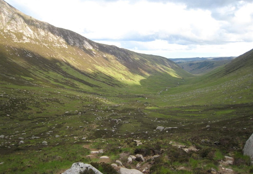 Evening view down Glen Rosa