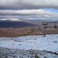 View over Rannoch Moor from to of access chair
