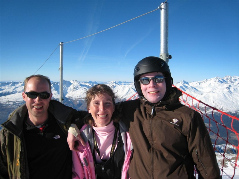 Drummond, Lucy and Nigel on Aiguille Rouge (3226M)