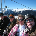 Gang shot on the lift in Vallandry (Ausie bloke on the end called Andrew from the hostel)