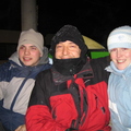 James, Steve And Emma in the Sleigh