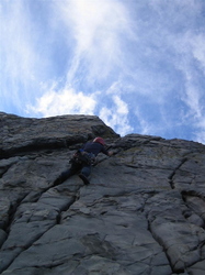 Anne-Marie on first climb of the day