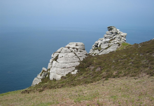 Some interesting rock formations on the cliff tops