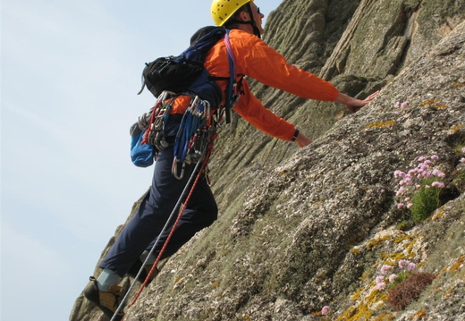 Adrian leading the second pitch