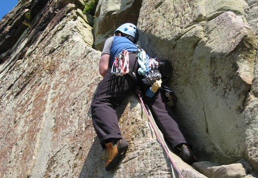 Scott leading 'Grovel Groove' (MS)