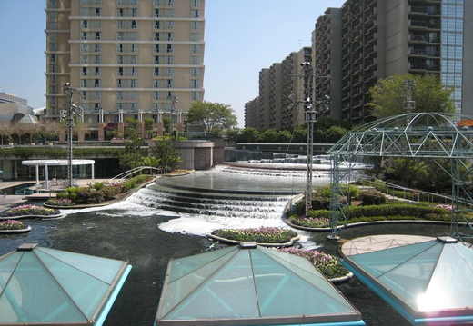 Fountains etc in the business district on Bunker Hill