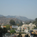 View up into Hollywood Hills
