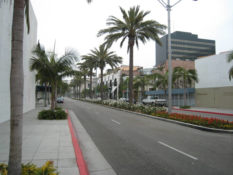 View down Rodeo Drive