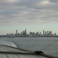 Melbourne from the back of the Devil Cat on the way to Tasmania