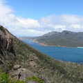 Wineglass bay looking out to sea
