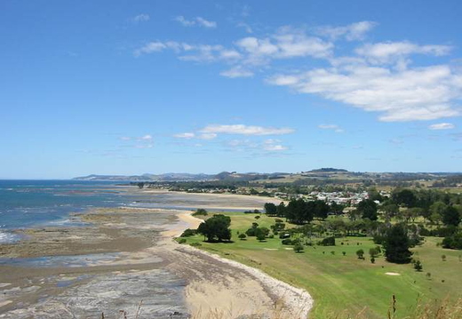 The view from Wynyard on the north coast, looking east.