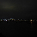 The city from the harbour at night