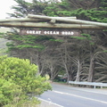The start of the great ocean road