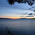 Sunset over lake Taupo