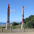 Totem Poles just north of Opotiki