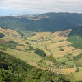 The view from the top of Takaka Hill looking back the way we had come