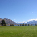 The hills from Wanaka's central green