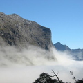 Getting above the clouds on the way back from Milford Sound. Just before the entry to the 3KM Homer Tunnel.