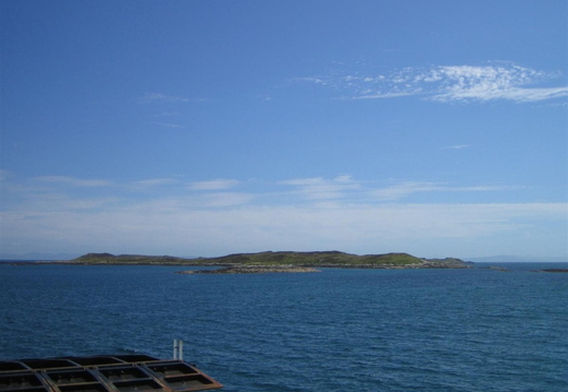 Small islands during short crossing to Harris