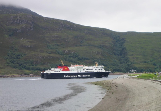 Our ferry leaving Ullapool to return to Stornoway