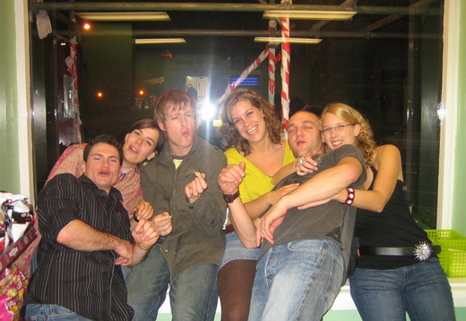 Group shot in caf