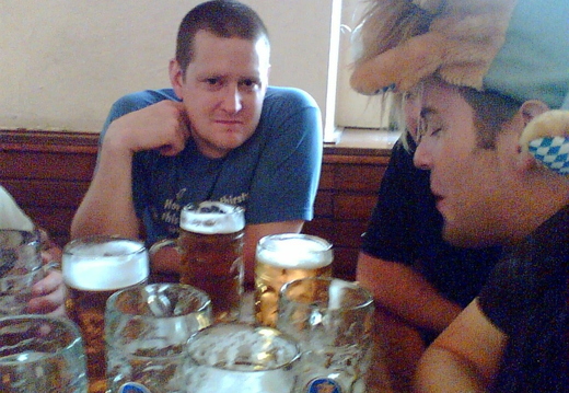 Nice pic of Paul spoilt by hairy tranny [Jim]