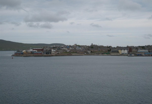 Views of Lerwick from the boat as we headed back towards Orkney